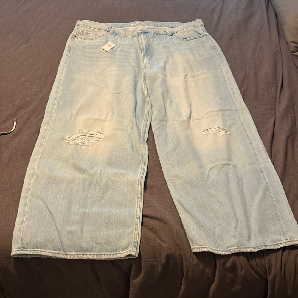 Old Navy midrise baggy wide leg jeans